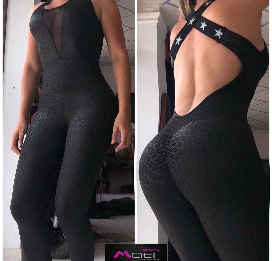 Enterizo Negro Matte