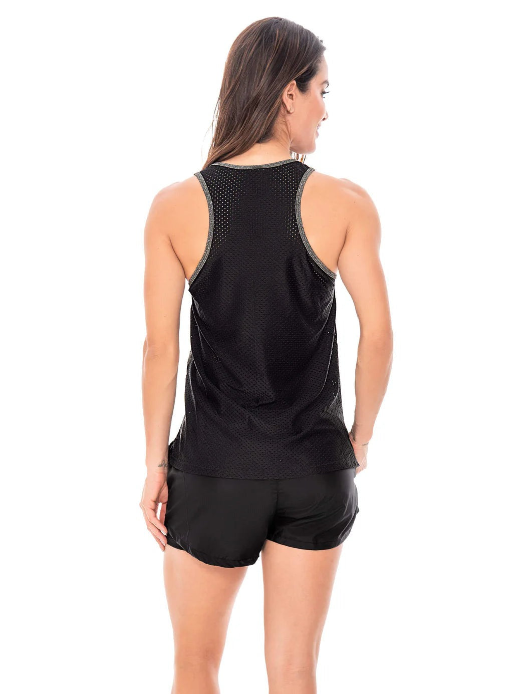 Blusa con cortes en malla